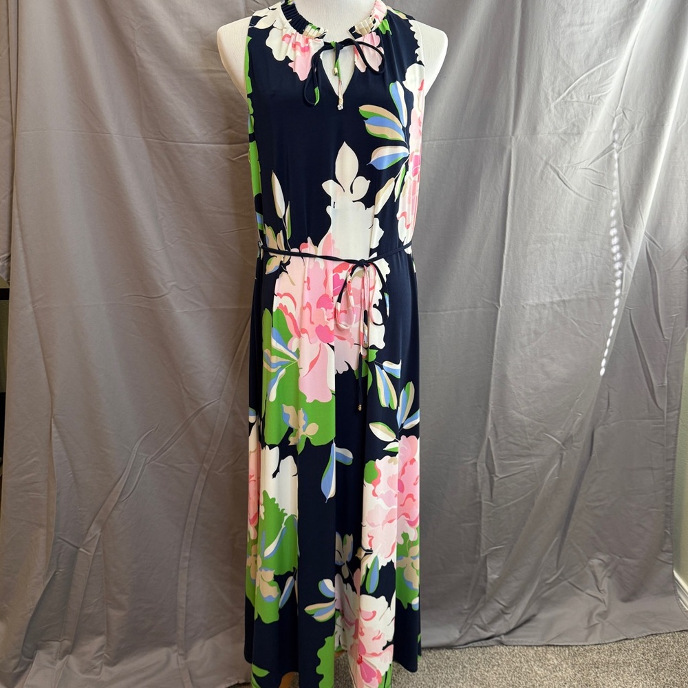 Tommy Hilfiger Navy Floral Maxi Dress